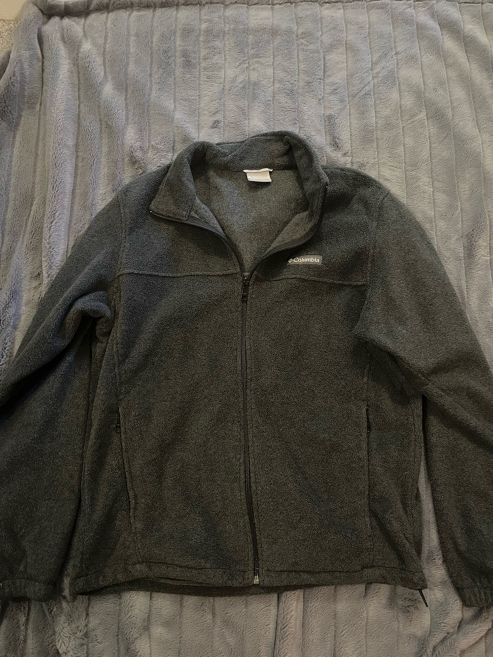 Columbia Men's Zip-Up Fleece Jacket - Charcoal Gray